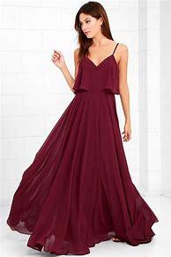 Image result for Burgundy Embroidered Maxi Dress