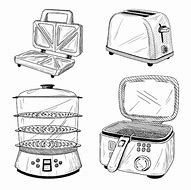Image result for Household Appliances Sketches
