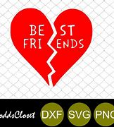 Image result for Best Friend Heart SVG