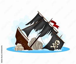 Image result for Sinking Pirate Ship Clip Art