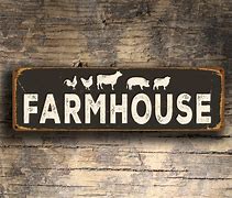 Image result for Farmhouse Business Sign