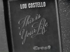 Image result for Lou Costello This Is Your Life