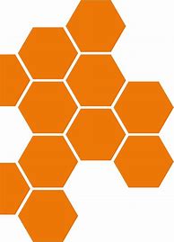 Image result for Orange Hexagon Pattern
