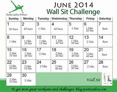 Image result for 30-Day Wall Sit Challenge Printable