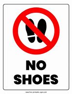 Image result for No Spikes Shoes Sign