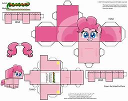 Image result for My Little Pony Papercraft Printable Pinkey Pie