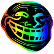 Image result for Square Profile Pic Rainbow Troll Face