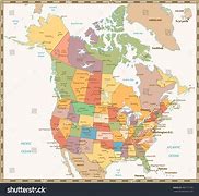 Image result for Political Map of USA and Canada