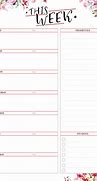Image result for Weekly Planner Template Free Word