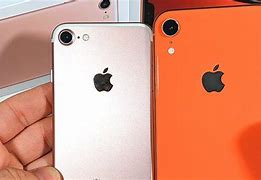 Image result for iPhone XR vs 7 Plus Side by Side