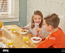 Image result for Child Eating Breakfast