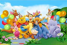 Image result for Winnie the Pooh Birthday Background