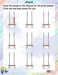 Image result for Abacus Worksheets for Level 4
