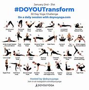 Image result for 30-Day Yoga Challenge Chart