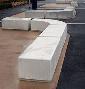Image result for Curved Concrete Bench Tall