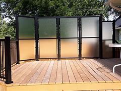 Image result for Tempered Glass Fence Panels