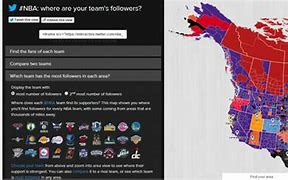 Image result for NBA Fan Map