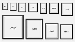 Image result for Photo Frame Sizes in Cm