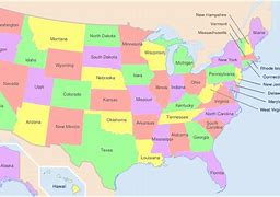 Image result for Us 50 States Map