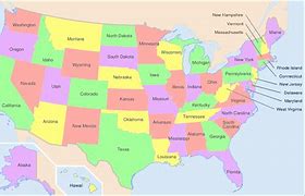 Image result for USA Map with States No Name