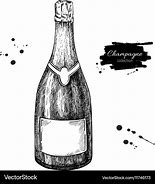 Image result for Drawing of Big Bottle of Champagne