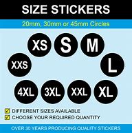 Image result for What Size Are Stickers