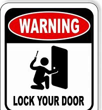 Image result for Lock Door Sign