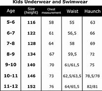 Image result for 10 12 Youth Size Chart