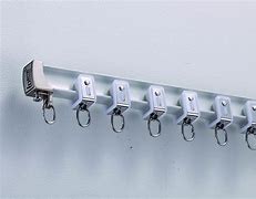 Image result for Ceiling Curtain Rod Hooks