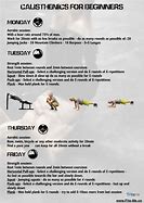 Image result for Calisthenics Work Out Plan No-Equipment