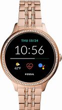 Image result for Round Smart Watch with Diamonds for Women