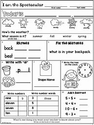 Image result for 2nd Grade Worksheets Printable Packets