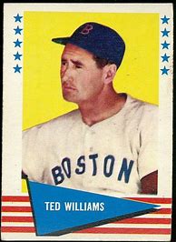 Image result for Ted Williams Baseball Card
