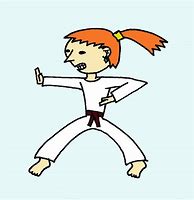 Image result for Karate Red Hair Lady Cartoon