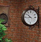 Image result for Double Sided Outdoor Clock