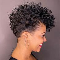 Image result for Curly Pixie Haircut for Medium Hair