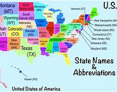 Image result for Us Map with State Abbreviation