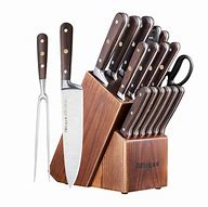 Image result for Steak Knives in Wood Block