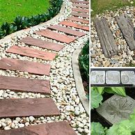 Image result for DIY Stepping Stone Pathway