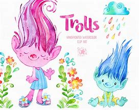 Image result for Trolls Clip Art Flowers