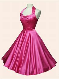 Image result for 50s Satin Dress