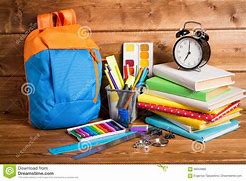 Image result for School Supplies On Table