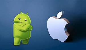 Image result for Cartoon iOS Phone vs Android Phone