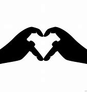 Image result for Heart with Hands Silhouette