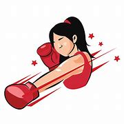 Image result for Female Boxing Clip Art