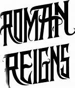Image result for Roman Reigns Font