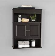 Image result for Brown Bathroom Wall Cabinets