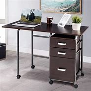 Image result for Computer Table On Wheels