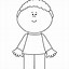 Image result for Clip Art of Boy Black and White