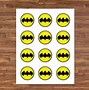 Image result for Batman Cupcake Templates